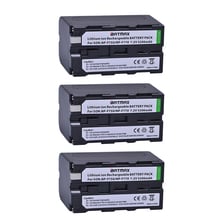 Batmax 3pc NP-F750 NP-F770 5200mAh Rechargeable Camera Battery for Sony NP F970 F960 ccd-tr917 ccd-tr940 ccd-trv101 2024 - buy cheap