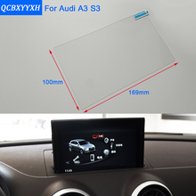 Car Styling 8 Inch GPS Navigation Screen Steel Glass Protective Film For Audi A3 S3 Control of LCD Screen Car Sticker 2024 - buy cheap