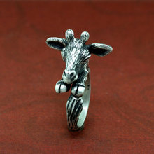 Anel girafa ajustável retrô masculino, anéis para homens de alta qualidade, joias para grife 2024 - compre barato