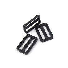 100pcs Pack 1-1/4" Plastic Black Curve Slider Tri-Glide Adjust Tri-ring Buckles For Dog Collar Harness Backpack Strap #MB0131 2024 - buy cheap