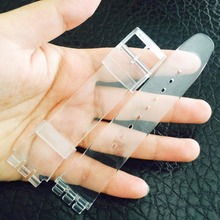 Pulseira de relógio para mulheres e homens, 19mm, 20mm, silicone transparente, borracha natural, à prova d'água, pulseira para relógio, pulseira, fivela de plástico 2024 - compre barato