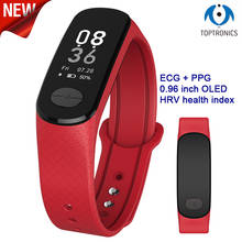 2018 Newest blood pressure band heart rate monitor PPG ECG smart bracelet activity fitness tracker Watch intelligent wristband 2024 - buy cheap