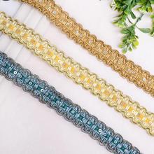 12yard/lot Wave Edge Lace Trim Handmade Diy Gold And Silver Lace Ribbon Polyester Scrapbooking Crafts Sewing Accessories Raso 2024 - buy cheap