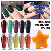 Verntion Fashion Shiny Neon Gel Nail Polish Rainbow Color 8 ml Gel Polish Acrylic Nails Soak Off Uv Colorful glitter Gel Lacquer 2024 - buy cheap