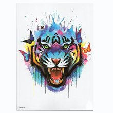 Waterproof Temporary Tattoo Sticker Samll Arm Sleeve Tattoo Tiger Animal Full Flower Tatoo Body Art Tattoo 2024 - buy cheap