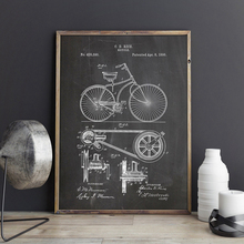 Bicycle Patent Prints Cycling Artwork Bike Wall Art Canvas Painting Posters Home Room Decor Blueprint Gift idea Wall Decoration 2024 - buy cheap