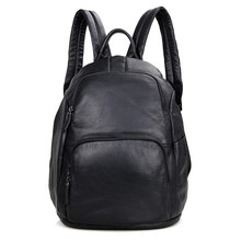 Nesitu New Fashion Black Real Skin Genuine Leather Men Women Backpacks For Girl Male Female Travel Bags School Bag M2005 2024 - buy cheap