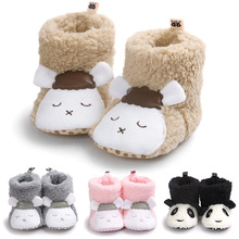 Детская обувь унисекс для мальчиков и девочек, Теплые Зимние сапожки для новорожденных, домашняя обувь для детей ясельного возраста, Zapatos Bebe First Walk TS141 2024 - купить недорого