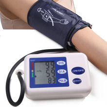 Monitor digital de pressão arterial, dispositivo automático de medição de batimento cardíaco e pulso, tonômetro, pulsômetro embutido 2024 - compre barato