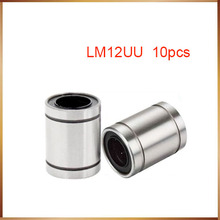 Free shipping 10PCS LM12UU 12mm Linear Ball Bearing Bushing  Linear Bearings 3d printer parts LM12 2024 - buy cheap