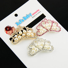 15 pcs/lot Tiara alloy with RHINESTONES and PEARLS 2024 - buy cheap