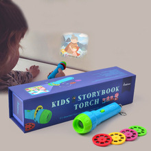 Baby Kids Sleeping Story Mini Projector Torch educational Light-up toys for children Sleep Light Lamp Child Early Education Gift 2024 - buy cheap