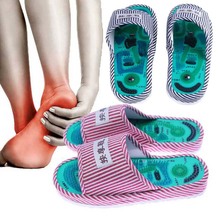 men women shiatsu foot massager Points Massage Shoes Magnetic Reflexology Slippers Pain Relief Foot Relax Shoes foot care tool 2024 - buy cheap