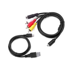 AV A/V TV видео + USB кабель для синхронизации данных для SONY DCR-SR37/e DCR-SR46/e DCR-SR47/e 2024 - купить недорого