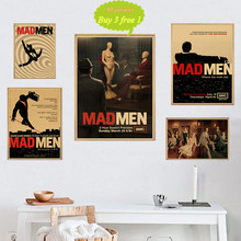 Mad Men-Papel kraft de película clásica, pegatinas decorativas de estilo Retro, Impresión de arte de pared, pintura de arte, pintura de uñas steres de casa 2024 - compra barato