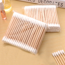 100pcs/lot Double-head Cotton Swab Tip For Medical Stick Makeup Cosmetic Beauty Girls Hot sale 2024 - buy cheap