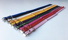 10pcs 8*100mm+10X370mm Mixed Color Copy Leather Pet Dog Collar Fit DIY Pet Name by using 8mm Slide Letter Charm 2024 - buy cheap