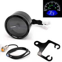 Universal Motorcycle LCD Digital Speedometer Odometer Tachometer+Scooter Refit Meter Sensor Wire+Motorbike Instrument Support 2024 - buy cheap