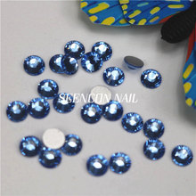 Diamantes de imitación con zafiro claro para decoración de uñas, sin adhesivo, 3D, brillante, joyería de gemas, 1440 Uds. 2024 - compra barato