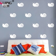 4*6.5cm*28pcs Cartoon Removable Snails Shape Wall Stickers For Kids Baby Rooms Home Decor Wall Decals Boys Girls Gifts Art Mural 2024 - buy cheap