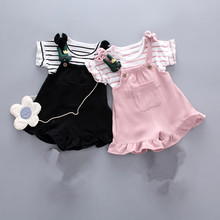 Summer Infant Baby Girls Clothes Sets 2021 Fashion Baby Girl Stripe T-shirt + Pants 2Pcs Baby Suit Toddler Girls Clothing Set 2024 - buy cheap