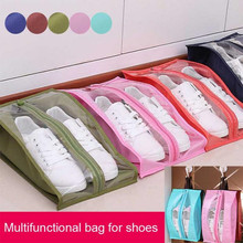 Portable Travel Supplies Organizer Shoes Storage Bag PVC Waterproof Dustproof Hanging Save Space Closet Rack Hangers 2024 - buy cheap