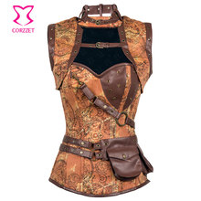 S-6XL Vintage Steampunk Corset Jacket Corselet Plus Size Gothic Clothing Korsett For Women Sexy Corsets and Bustiers Steel Boned 2024 - buy cheap