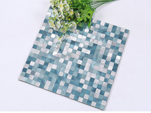 Azulejos de mosaico prata de alta qualidade, faça você mesmo, auto adesivo, alumínio, plástico, composto, mosaico, azulejo, 1 caixa, 11 peças, 30x30cm 2024 - compre barato