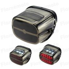 Motocicleta led luz de freio da cauda lâmpada da placa de licença para harley sportster 883 1200 xl electra glide flhtci 1999-up 2024 - compre barato