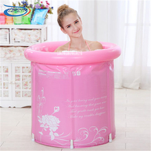 65*70cm Thick folding tub,inflatable bathtub with cover,adult bath pool,children tub YR6570 PVC Plastic Material Bathroom Produc 2024 - buy cheap