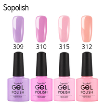 Sopolish 7.5ml Pure Colors Series Nail Gel Polish Primer Gel Varnish Soak Off UV LED Manicure Semi Permanent Nail Art Lacquer 2024 - buy cheap
