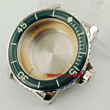 Corgeut 45mm Sapphire glass watch housing WATCH CASE with bezel fit ETA2836, miyota 8215,8205 automatic movement p830 2024 - buy cheap