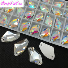 Crystal AB/Clear AX  Sew On Rhinestone Beads, Sew On Stones Spacer buttons Stones 2024 - buy cheap