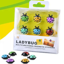 10SET/LOT     6PCS/SET   Multifunctional Ladybug Magnetic Stickers 2024 - buy cheap