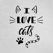 15*11.8cm I Love Cats Sticker Cat Lover Cat Mom Cat Dad Vinyl Window Car Laptop Decal Car Stickers 2024 - buy cheap