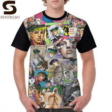 Jojo Bizarre T Shirt JJBA - Rohan Kishibe - Collage T-Shirt Short Sleeve Printed Graphic Tee Shirt Summer Oversize Funny Tshirt 2024 - buy cheap