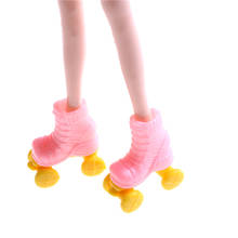2 пары, Детские девушки игрушек Roller играть для куклы для детей Прямая поставка роликовые коньки декоративная игрушка 2024 - купить недорого
