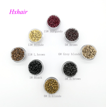 Wholesale - 1000pcs 5.0mm With Silicone  Aluminium Micro links  Micro Rings Beads Extension hair tools 2024 - buy cheap