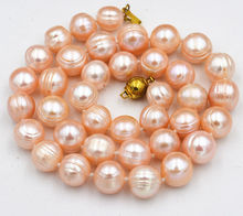 Elegant Natural pink 9-10mm akoya freshwater pearl necklace 18inch 2024 - buy cheap