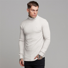 New Sport Knitwear TShirt Men Fitness Running T Shirt Long Sleeve Sweater Elastic Sportswear Gym Bodybuilding Training T-shirt 2024 - buy cheap