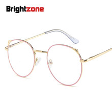 Brightzone 2019 Metal Anti Blue Light Glasses Cat Eye Computer Student Eyeglasses Frame Women Optical Prescription Myopia 2024 - buy cheap