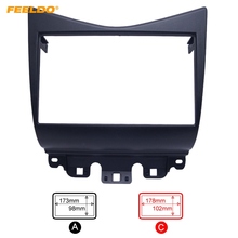 Feeldo-kit de instalação para painel honda accord 2002-2007, conjunto de acabamento para instalação de painel de cd estéreo, dvd e rádio, moldura facial 2024 - compre barato