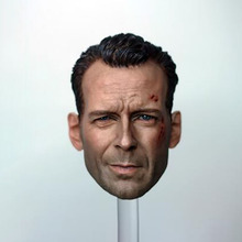 1/6 Scale Bruce Willis Head Sculpt Male Man  Old Boy Caving War Damage Version Model Short Hair Headplay for 12" Action Figure 2024 - buy cheap