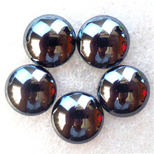 (5 pieces/lot)  Wholesale Natural Hematite Round CAB CABOCHON 16x5mm Free Shipping Fashion Jewelry Z4815 2024 - buy cheap
