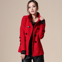 2021 Womens Winter Coats Long and Short Style Woolen Outwear With Belt Plus Size M-XXL Female's Trench Coats Free Shipping SY402 2024 - buy cheap