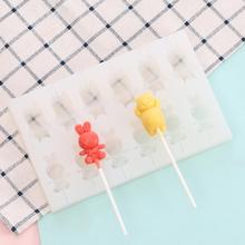 Cartoon Animals Silicone Lollipop Mold Chocolate Candy Cookie Biscuit Mold Soap Pudding Jelly Ice Mould Cake Decorating Tools 2024 - buy cheap