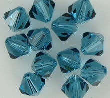 Free Shipping, 720pcs/Lot 4mm blue zircon  color Chinese Top Quality Crystal Bicone Beads 2024 - buy cheap