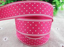 new arrival 1" 25mm star dot printed grosgrain ribbon hairbows ribbons 5 yards 2024 - buy cheap