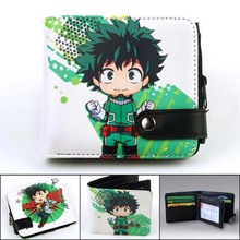 Carteira para cosplay de my hero academia, carteira masculina de anime my hero academia com zíper, suporte para cartão de desenhos animados, uma peça 2024 - compre barato