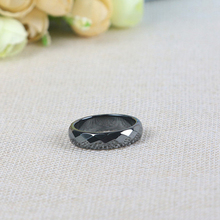 Новая мода высокое качество 6 мм ширина Ограненный гематит кольцо для женщин мужчин ювелирные изделия 2024 - купить недорого